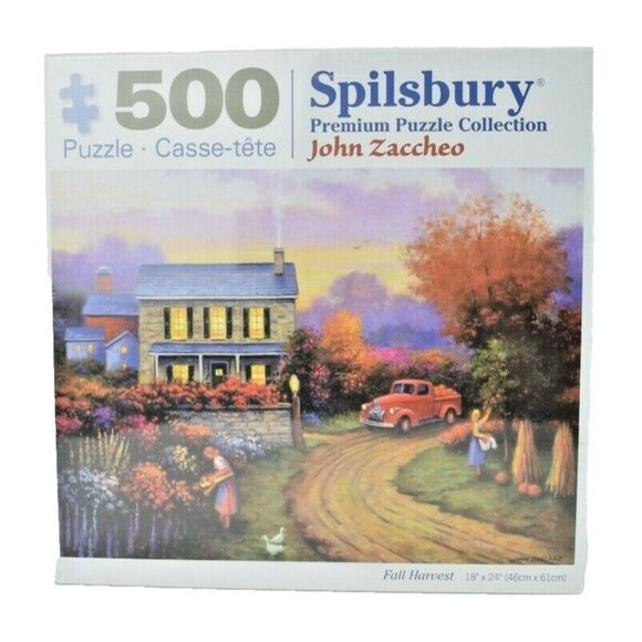 Spilsbury Fall Harvest by John Zaccheo 500 Piece Jigsaw Puzzle Sealed - Picture 1 of 6